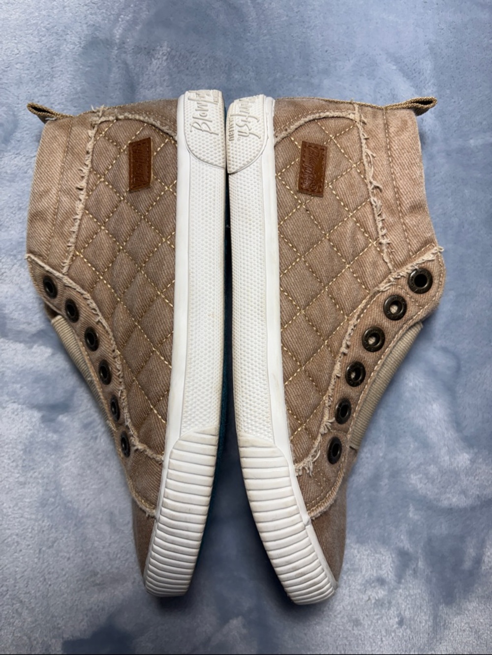 Blowfish Malibu Casual Slip-On Canvas Sneakers in Tan - Picture 8 of 9